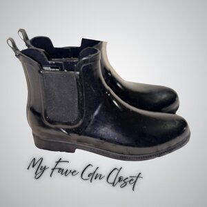 Lk New Old Navy Chelsea Ankle Rain Boots Ladies sz 9